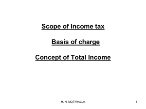 scope of income tax