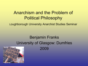 Anarchism and the Problem of Political Philosophy