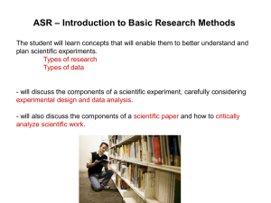 Research Methods Intro