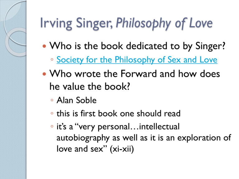 philosophy of love argumentative essay