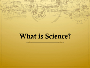 What do we know about science? - University of Southern California