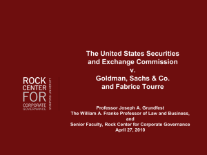 SEC Goldman Complaint Analysis_ Joe_ Grundfest
