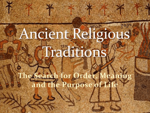 Ancient Religious Traditions - Online