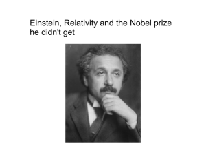Einstein and the Nobel Prize