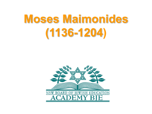Maimonides- the man