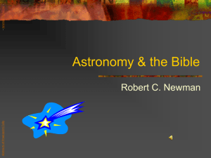 PowerPoint Presentation - Astronomy & the Bible