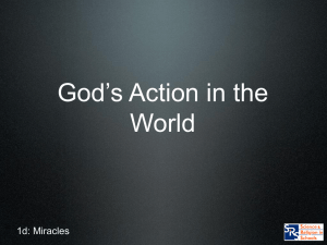 God`s Action in the World