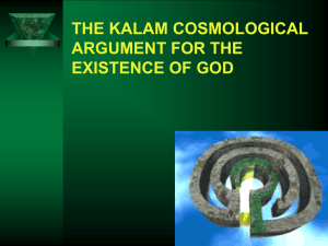 Kalam Cosmological Argument show by Peter Vardy