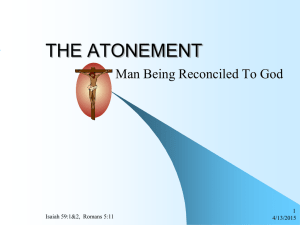 The Atonement - TheLordsway.com