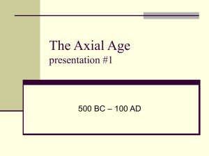 4 The Axial Age 500 BC
