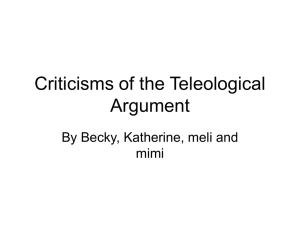 Citicisms Of Teleo