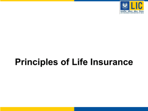 powerpoint Basic Principles of life insurance