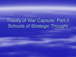 Schools of Strategic Thought