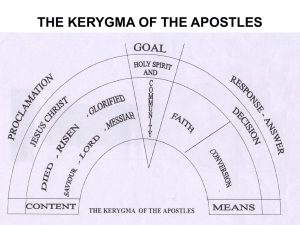 apostles - SVD KERYGMA