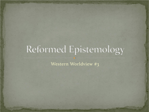 Reformed Epistemology