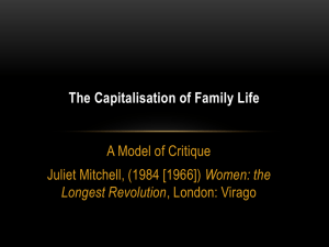 The Capitalisation of Family Life