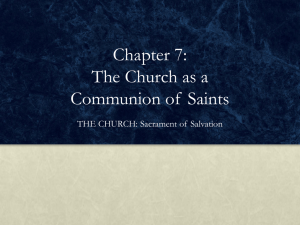 What is the Communion of Saints?