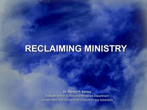 RECLAIMING MINISTRIES