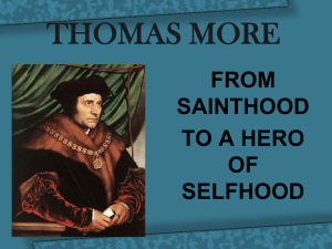 Lecture - From sainthood to a hero of selfhood