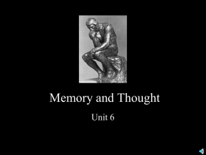 Memory and Thought