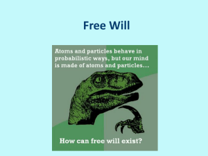 Lecture 10: Free Will
