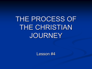 The Process of the Christian Journey, ppt