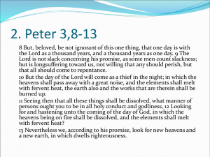 2. Peter 3,8-13