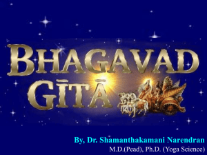 Bhagavad Gita Power Point