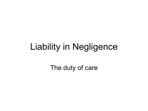 Liability in Negligence - Teaching With Crump!