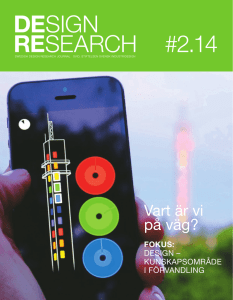 Swedish Design Research Journal nr 2 2014