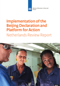 Implementation of the Beijing Declaration and