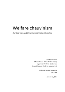 Welfare chauvinism - Utrecht University Repository