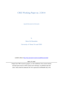 CREI Working Paper no. 2/2014