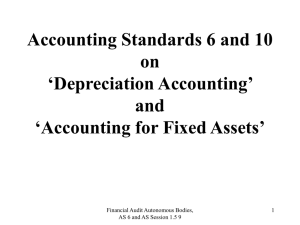 Accounting Standards 6 and 9 on - Comptroller and Auditor General