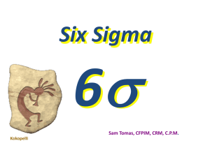 Short presentation What is Six Sigmax