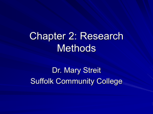 Chapter 2: Research Methods - Suffolk County Community College