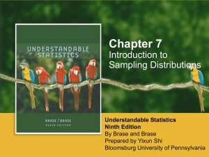 Chapter 7: Introduction to Sampling Distributions