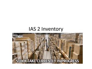 IAS 2 Inventoryx
