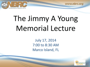 2014 Jimmy A. Young Memorial Lecture