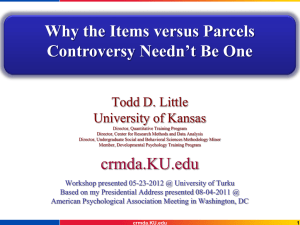 Why the Items versus Parcels Controversy Needn`t Be One.