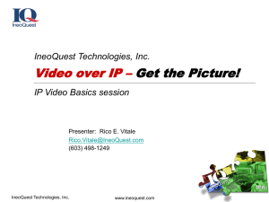 Video over IP Training - SCTE Penn