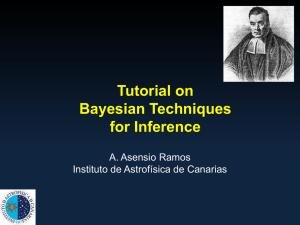 Tutorial on Bayesian techniques for inference