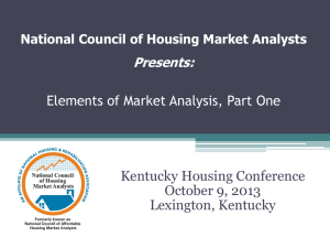 Determining Market Area - Kentucky Housing Corporation