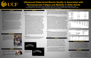 Ultrasound Determined Muscle Quality is Associated with