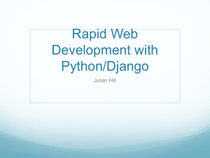 Python Rapid Application Development with Django