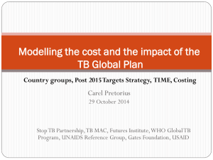 Modelling, Country Grouping, Impact and Cost