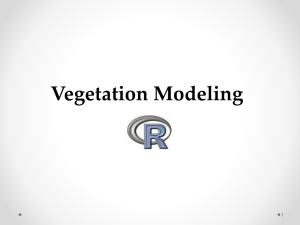 Vegetation Modeling I (5.3 MB ppt)