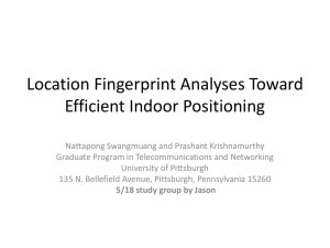 Location Fingerprint Analyses Toward Efficient Indoor Positioning