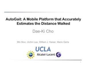 A Mobile Platform that Accurately Estimates the Distance Walked
