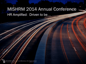 presentation - MISHRM Annual Conference